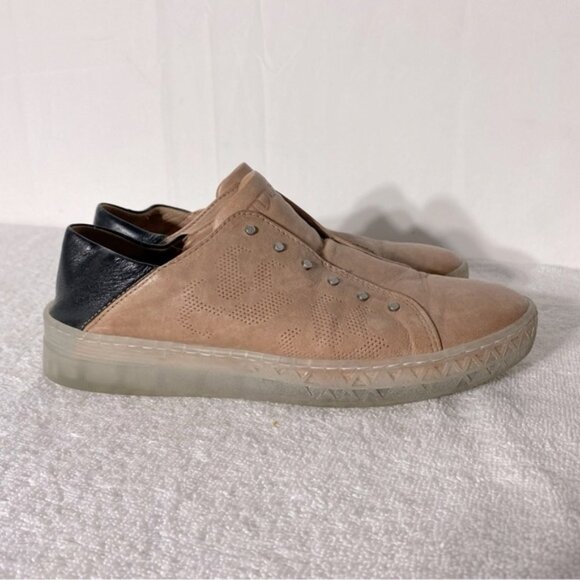Mjus Made In Italy Pink Leather Slip On Sneakers 36 - Picture 1 of 15
